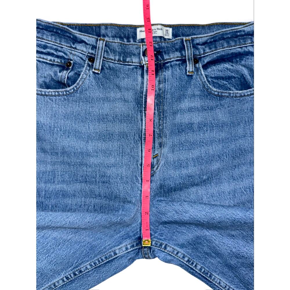 Abercrombie & Fitch Curve Love The 90s Straight Ultra High Rise Jeans 30/10L - Picture 14 of 16